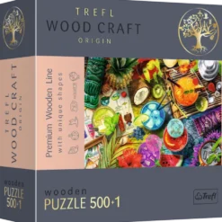 Puzzle drewniane 500+1 - Kolorowe koktajle