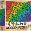 Puzzle drewniane 500+1 - Tęczowe motyle