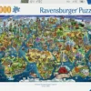 Puzzle 5000 Illustrated World Map