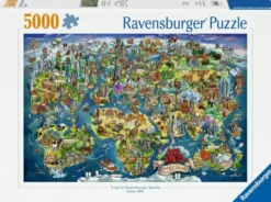 Puzzle 5000 Illustrated World Map