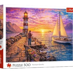 Puzzle 500 Latarnia o Zachodzie