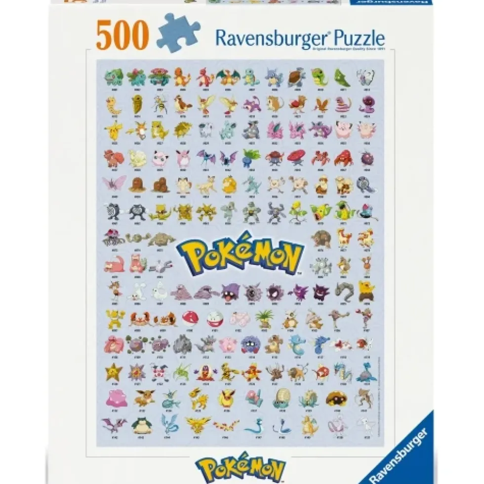 Puzzle 500 Pokémon Postacie