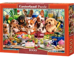 Puzzle 1000 Puppies Dessert