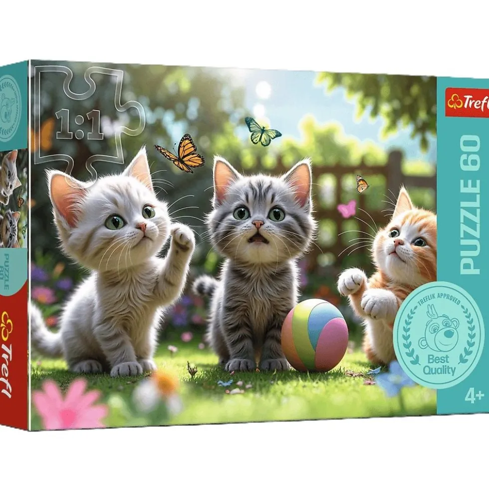 Puzzle 60 Trzy kociaki