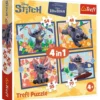 Puzzle 4w1 Lilo & Stitch, Wakacje na Hawajach