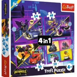Puzzle 4w1 Poznaj Batwheels
