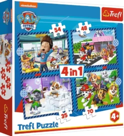 Puzzle 4w1 Psi Patrol, Psie sprawy