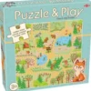 Puzzle z grą: Lis w lesie