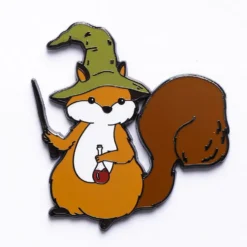 Quest's Reward Fine Art Pins: Finley Moonshadow-Squirrel Sorcerer