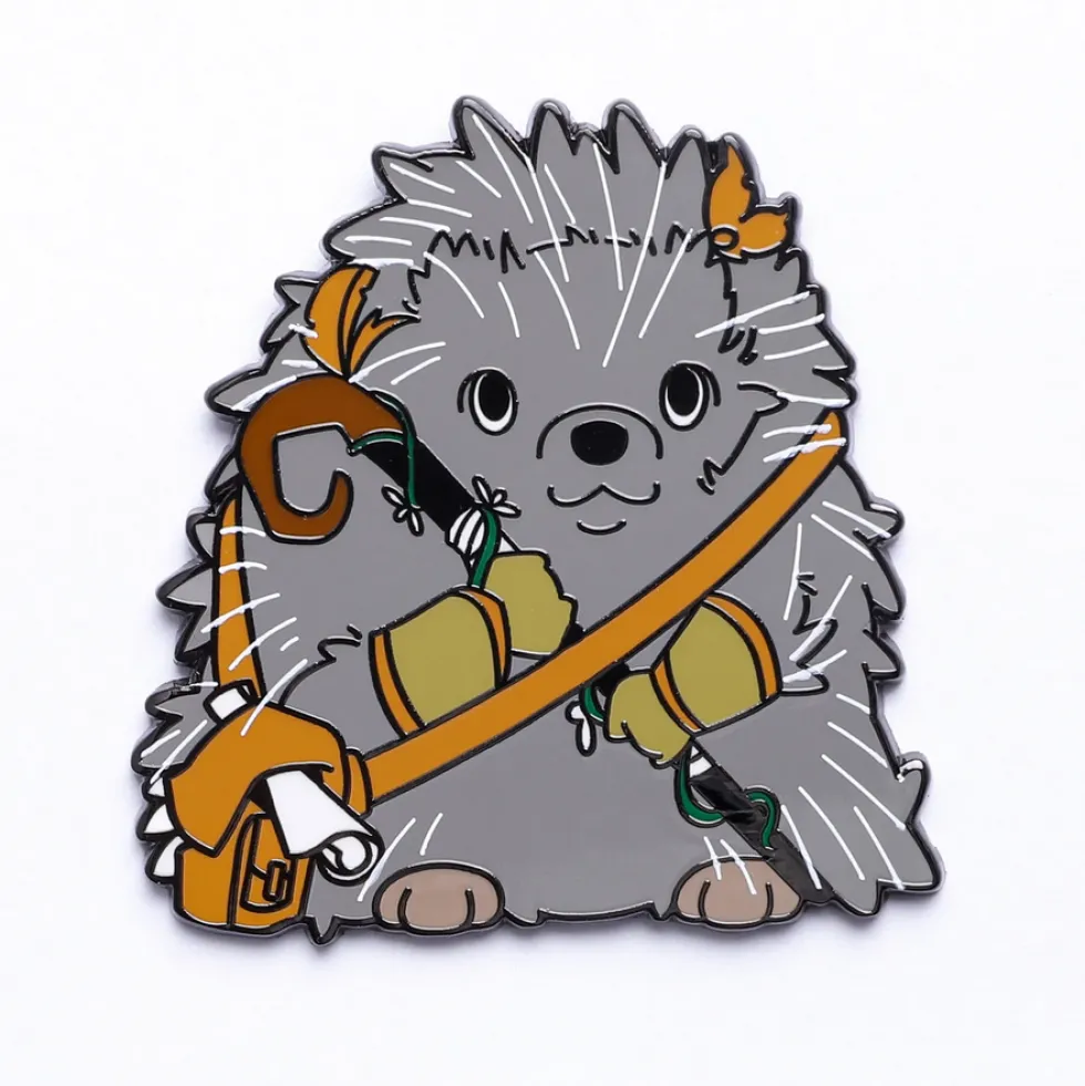 Quest's Reward Fine Art Pins: Luna Greenthorn-Hedgehog Druid