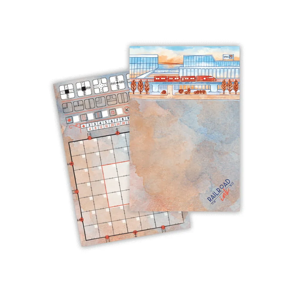 Railroad Ink: Promo Board #2 – Red Train