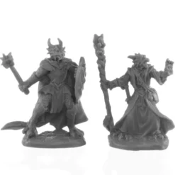 Reaper Miniatures: Dragonfolk Wizard and Cleric