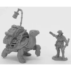 Reaper Miniatures: Dreadmere Tortoise & Drayman - Human Ranger