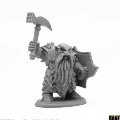 Reaper Miniatures: Enlarged Dark Dwarf Smiter - Dwarf Paladin