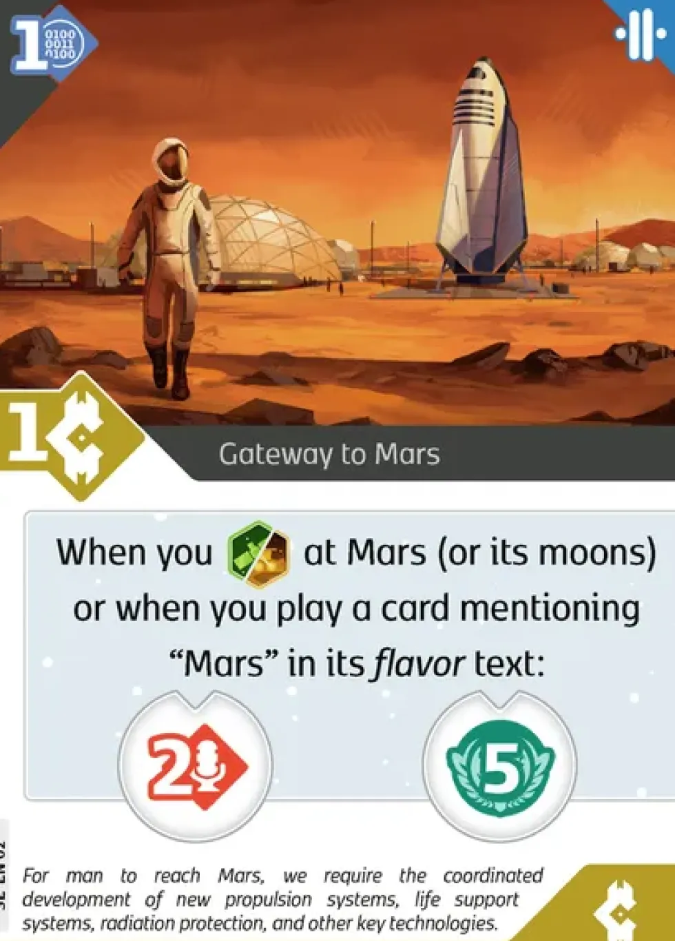 SETI: Gateway to Mars Promo Card