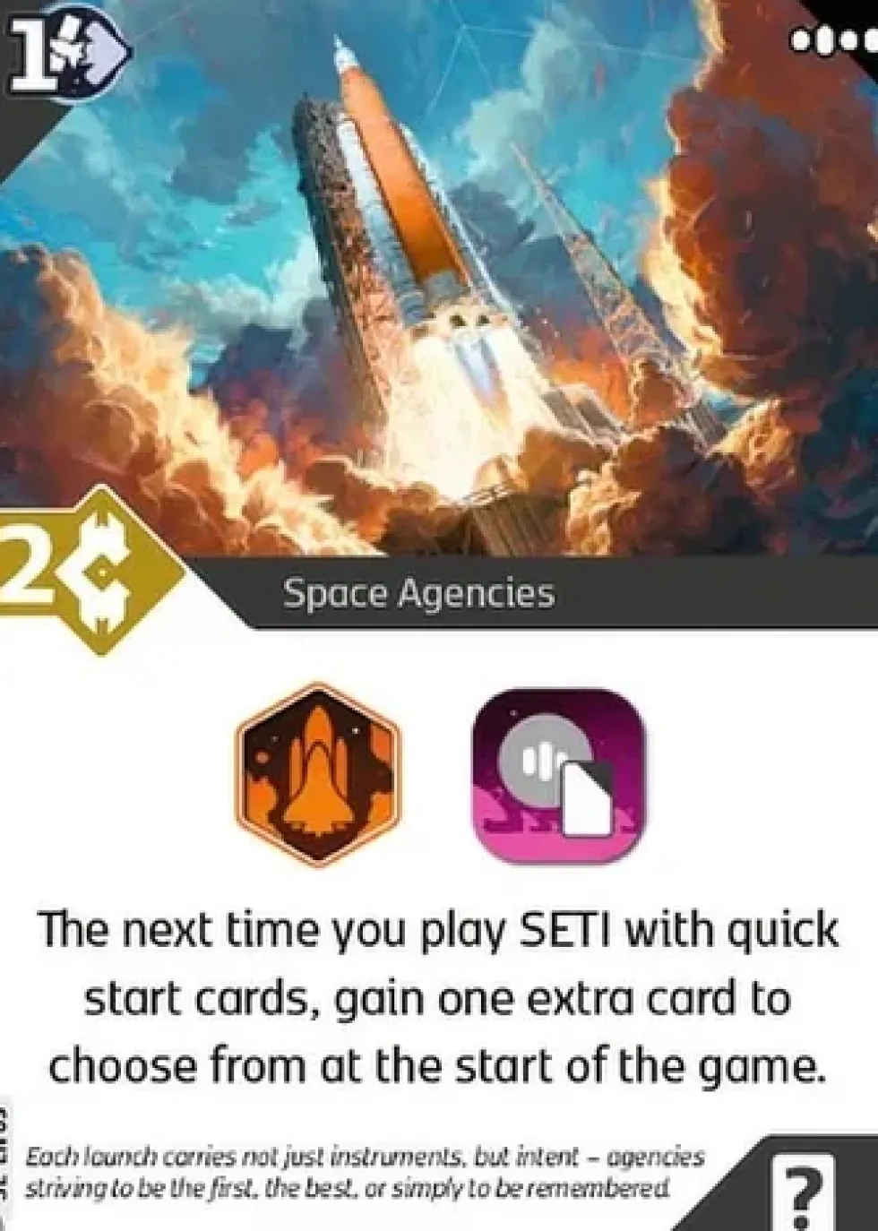 SETI: Space Agencies – Space Agencies Promo Card