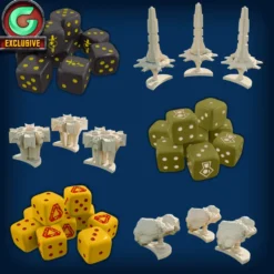 Star Trek Ascendancy: Terran/ Tholian/ Gorn Dice & Starbases