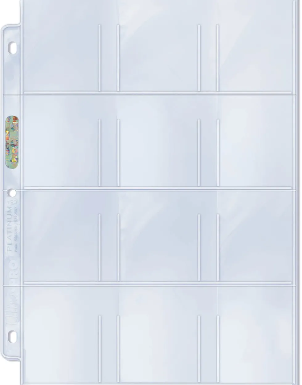 Strona do klasera Ultra-Pro Platinum Series 12 kieszeni na karty - 57x63 mm