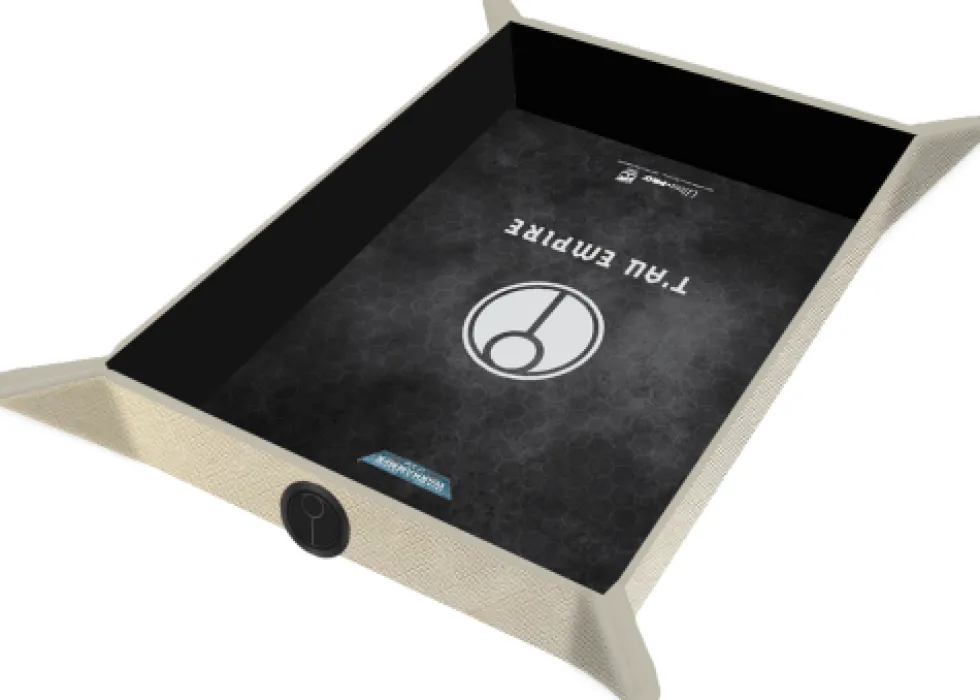 Tacka na kości Ultra-Pro: Warhammer 40,000 - T'au Empire Codex Aligned - Folding Dice Tray Premium