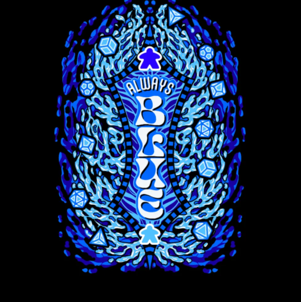 T-shirt: Blue - S