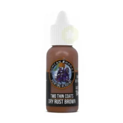 Two Thin Coats: Dry Rust Brown
