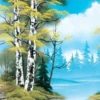 Ultra Pro: Black Stitched Playmat - Bob Ross - Lakeside Path
