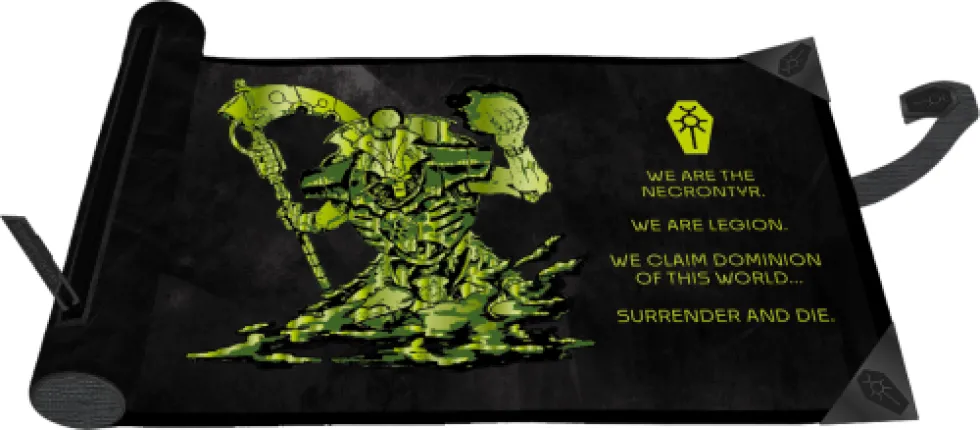 Ultra-Pro: Warhammer 40,000 - Dice Scroll - Necron Codex Aligned - (Premium Foil)