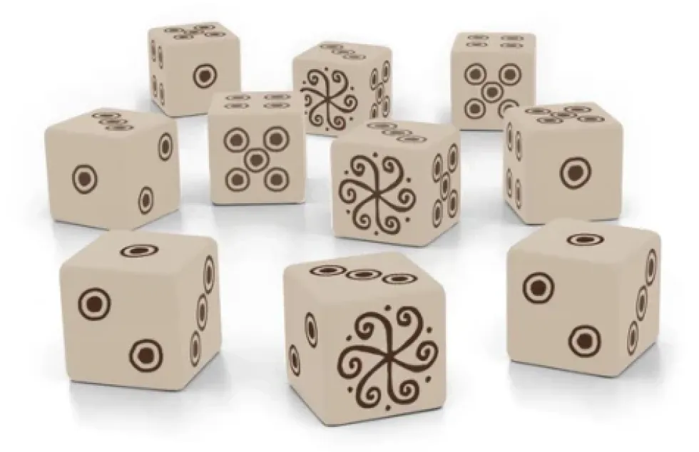 Vaesen: Dice Set - 10 Six-Sided Engraved Dice