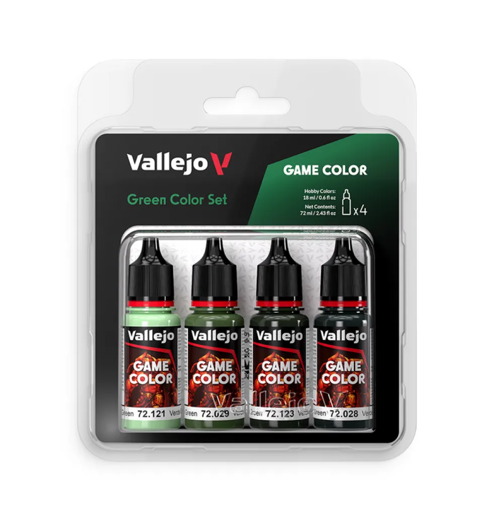 Vallejo: Game Color Green Color Set