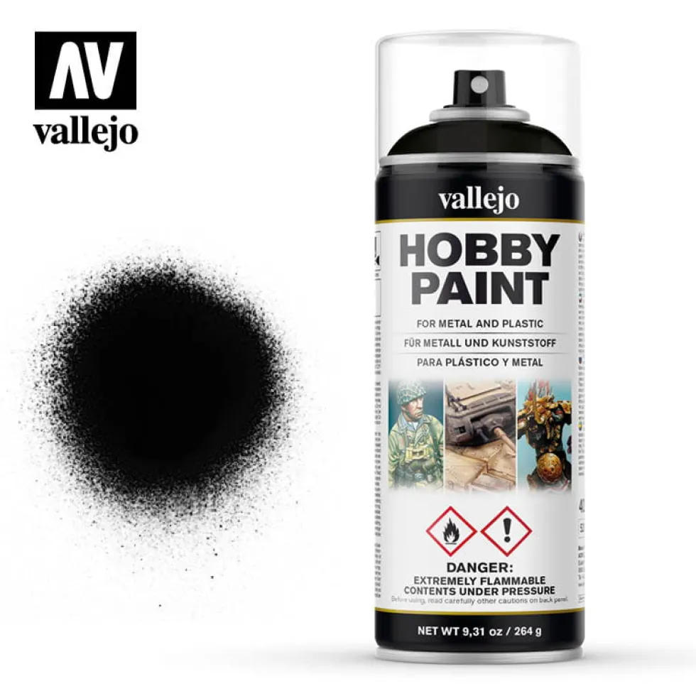 Vallejo: 400ml Spray - Black