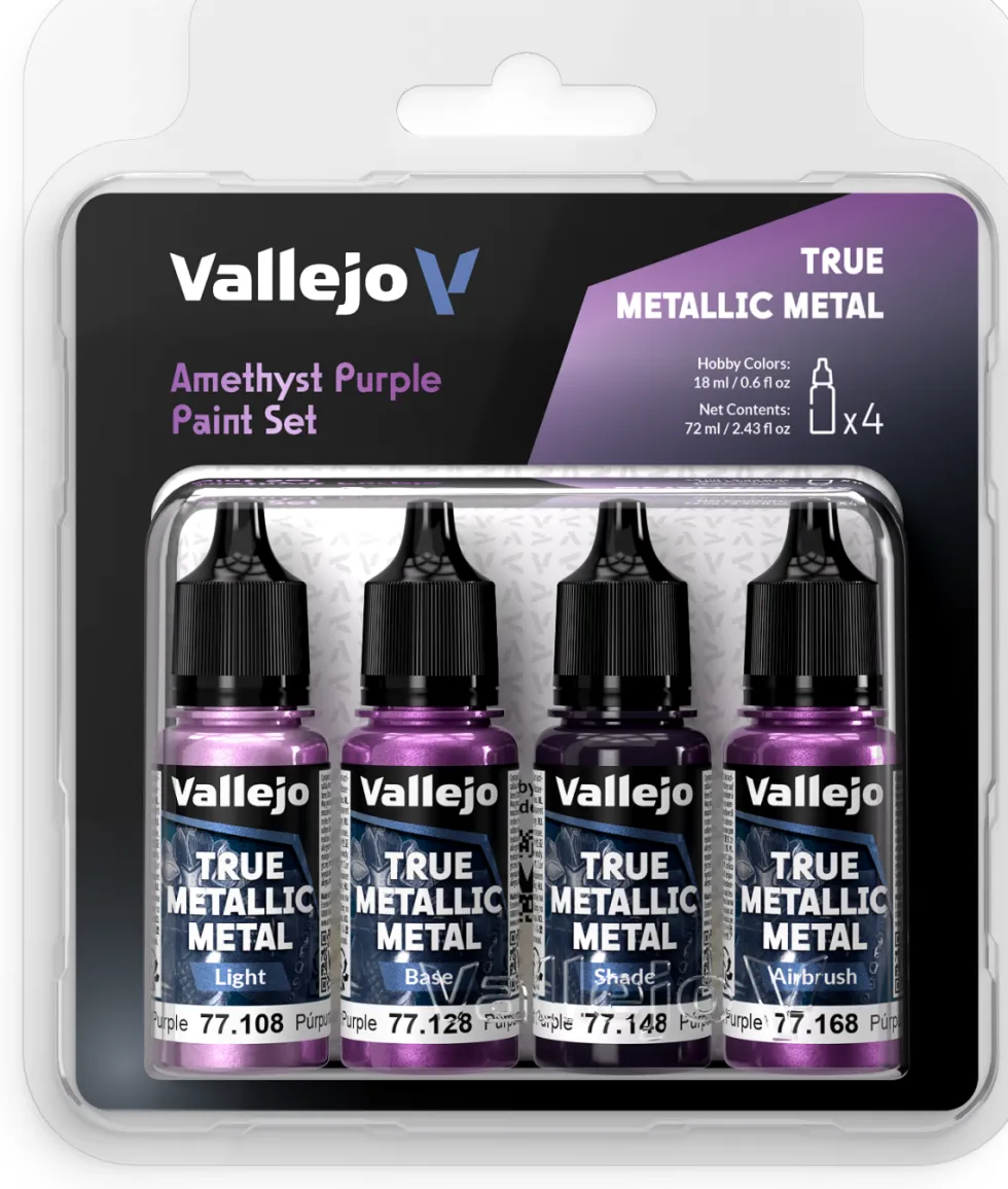 Vallejo: True Metallic Metal - Amethyst Purple Paint Set