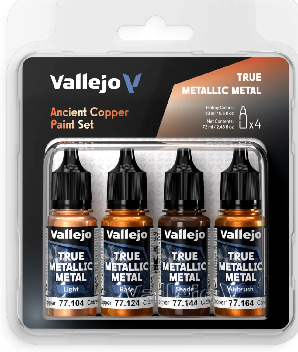 Vallejo: True Metallic Metal - Ancient Copper Paint Set