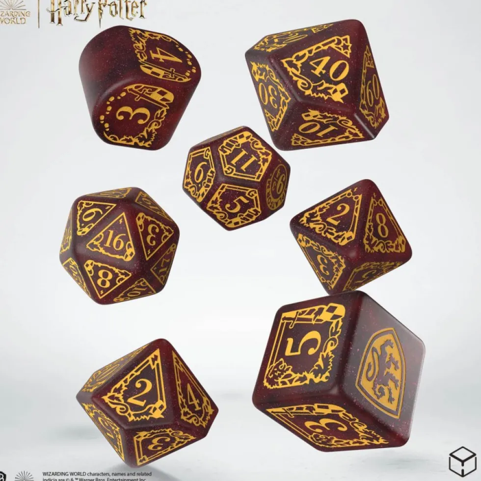 Zestaw kości Harry Potter modern: Gryffindor - czerwony