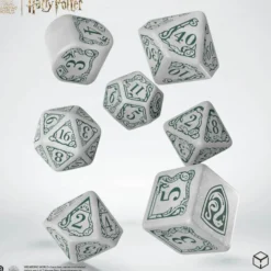 Zestaw kości Harry Potter modern: Slytherin - biały