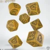 Zestaw kości Harry Potter modern: Hufflepuff - żółty