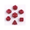 Zestaw kości: Hollow Rose Polyhedral Metal - Red