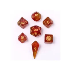 Zestaw kości: Mini Polymer RPG - Phoenix Feather