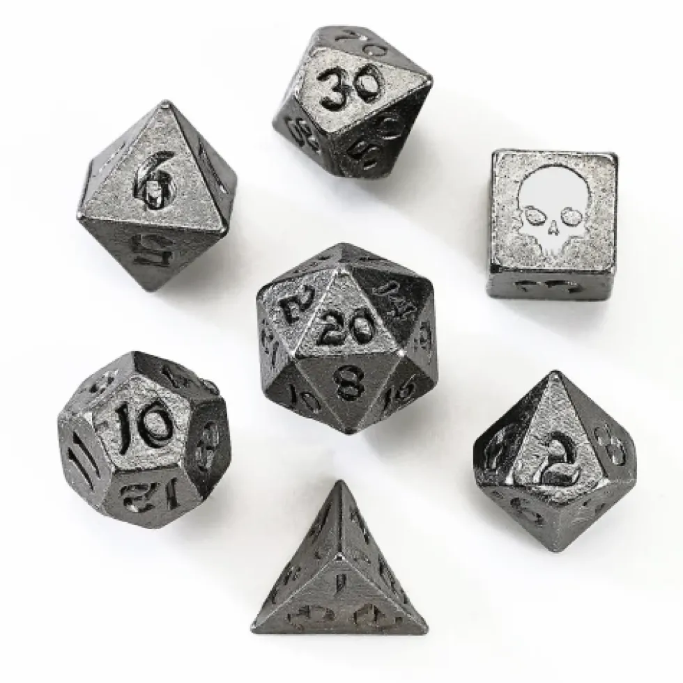 Zestaw kości: Unseelie Mini Metal RPG - Gunmetal