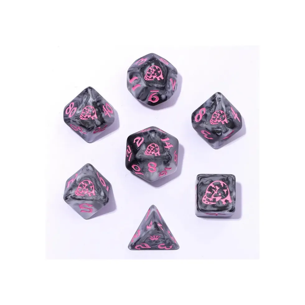 Zestaw kości: Wyrmforged Rollers RPG - Opossum-Grey